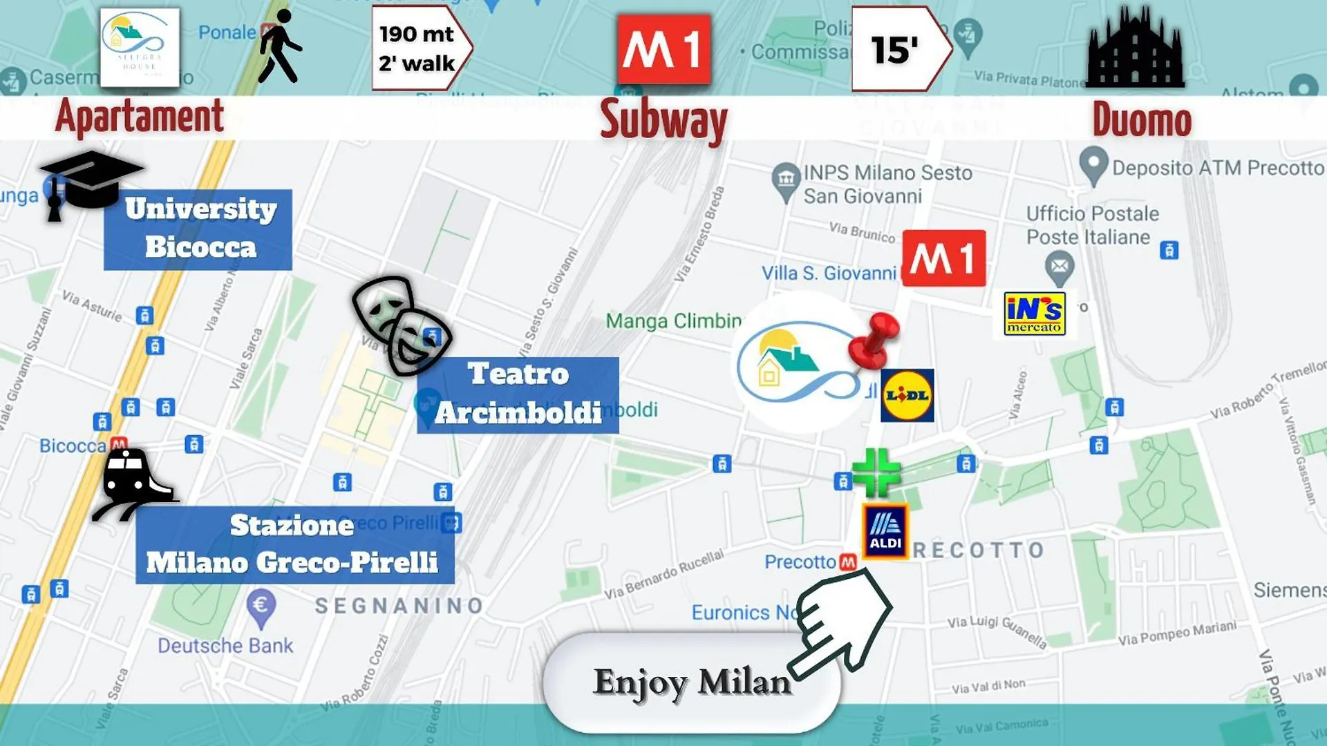Allegra House Milan 0*,  Italy